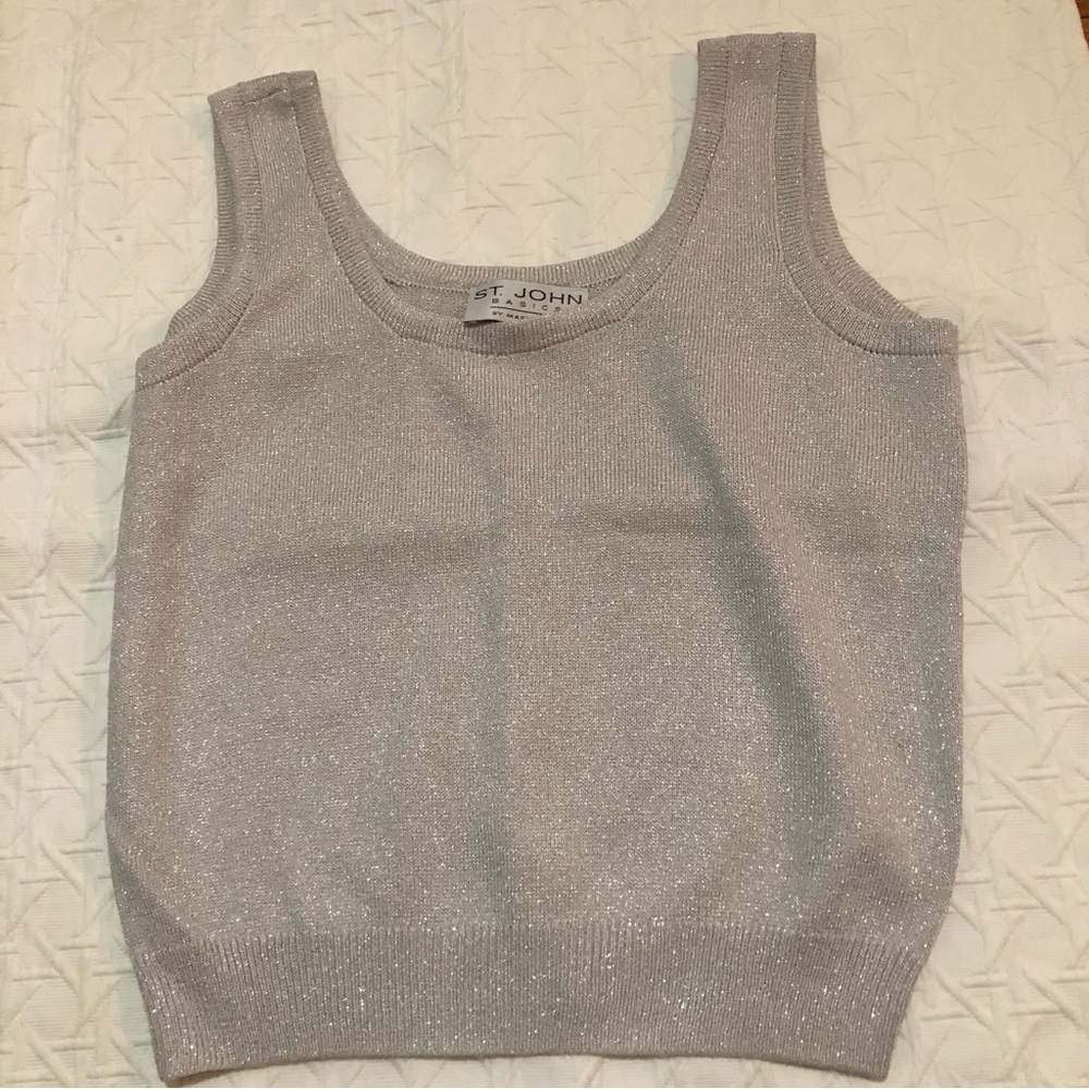St John Knit - Marie Gray Sz M Tank Top
